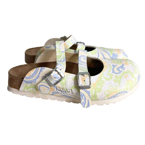 Birki's by Birkenstock Women's Multicolor Paisley Strappy Slip On Shoe Size 5 - Picture 1 of 7